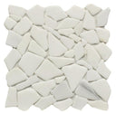 Marmol White Jade Marble Mosaic Tile 12x12 Sheet