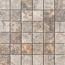 Silver Travertine 2x2 Tumbled Mosaic Tile 12x12 Sheet