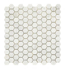 Carrara White 1x1 Hex 11x12 Marble Mosaic Tile