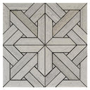 Wooden Blue Cross Honed Marble Mosaic Tile 12x12 Sheet