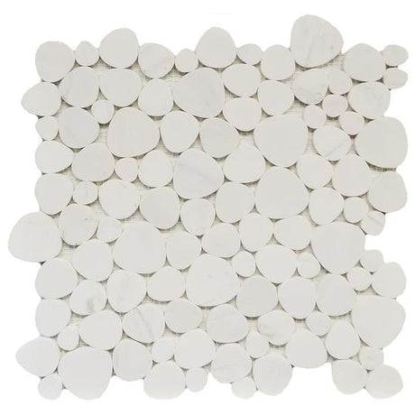 Marmol Ariston White Marble Mosaic Tile 12x12 Sheet
