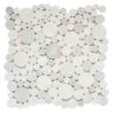 Pebble Imperial Mix 12x12 Polished Marble Mosaic Tile