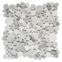 Pebble Marmara Blend 12x12 Polished Marble Mosaic Tile