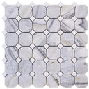 Blue Valley 2" Octagon Marble Mosaic Tile 12x12 Sheet
