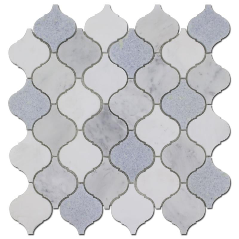 Carrara Blue Celeste Marble Mosaic Tile