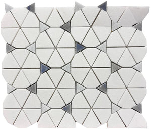 Sol Wheel 12x12 Marble Mosaic Tile