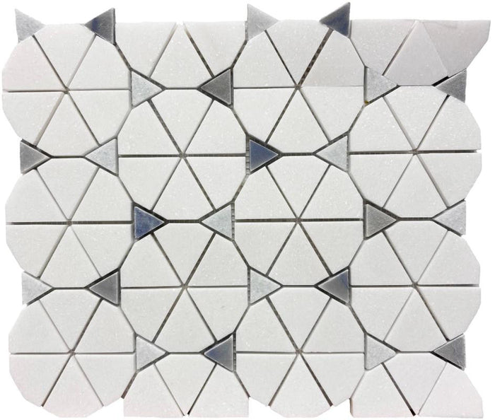 Sol Wheel 12x12 Marble Mosaic Tile 1