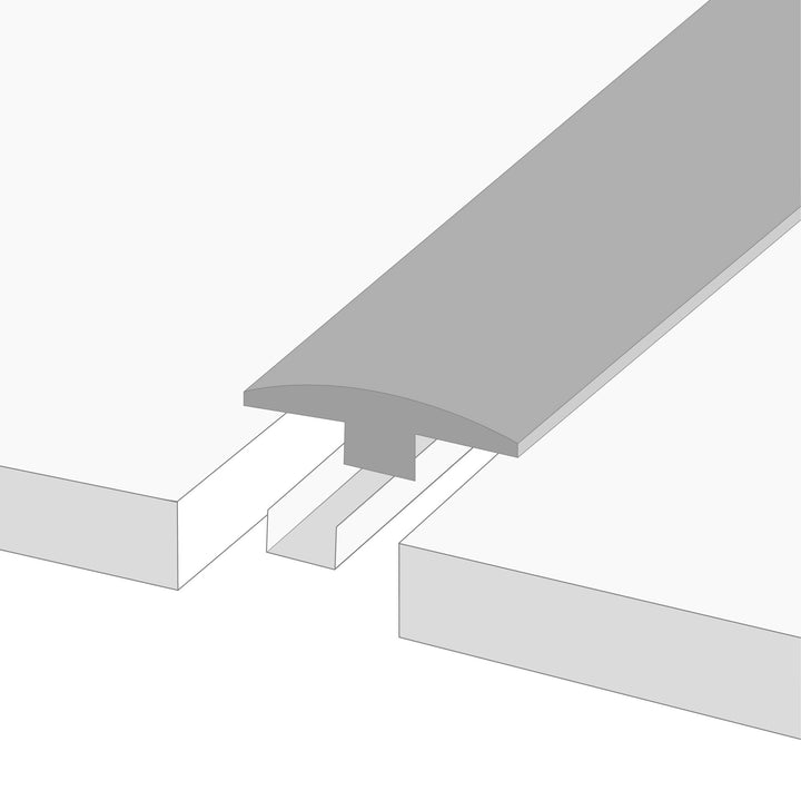 WPC Vinyl Moldings - Urban Horizon - Cloud Gray — 3-in-1 Transition