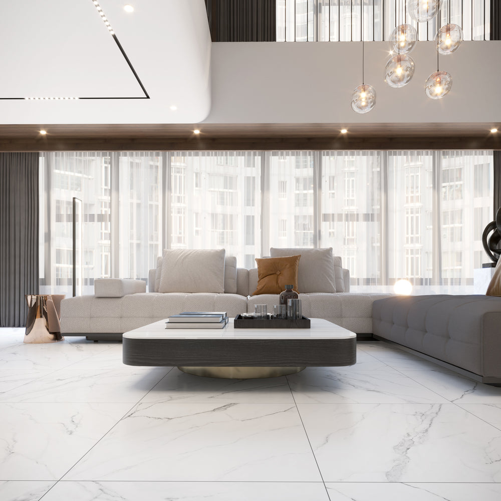 Olimpo 48x48 Polished Marble Look Porcelain Tile