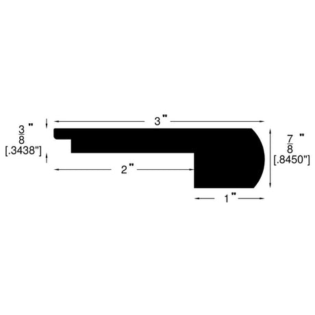 Engineered Moldings - Premier Acacia - Cabernet in Flush Stair Nose