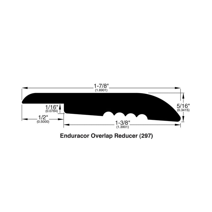 Vinyl Moldings - Affluent - Cabin — Overlap Reducer