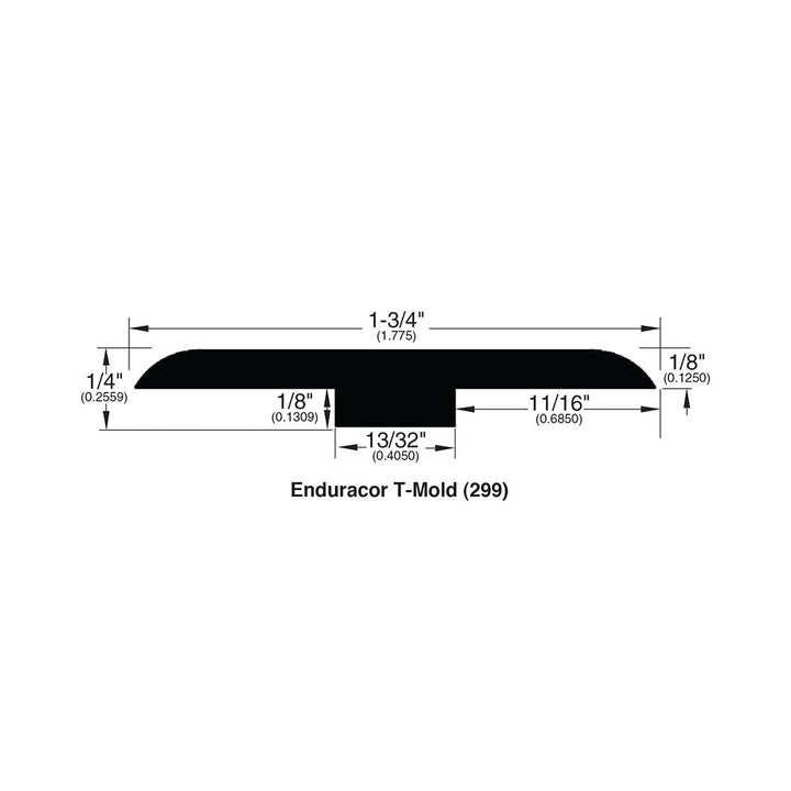Vinyl Moldings - Affluent - Stone — T-Molding