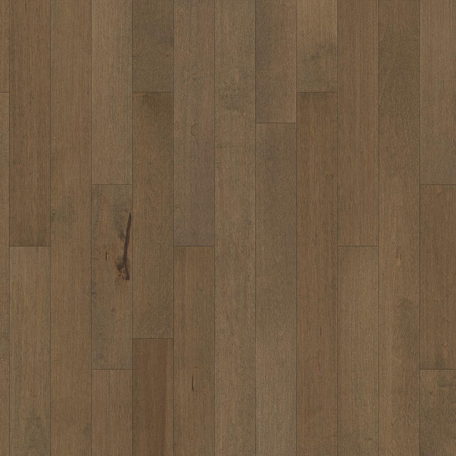 Timberline Solid Hardwood Flooring in Hard Maple Medium Brown