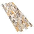 Davinci 3d panel 6x24 natural travertine onyx wall tile honed splitface mixed multiple angle2