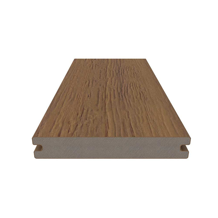 Dura-Shield Ultratex Composite Decking — Teak / Solid Grooved / 8 ft.