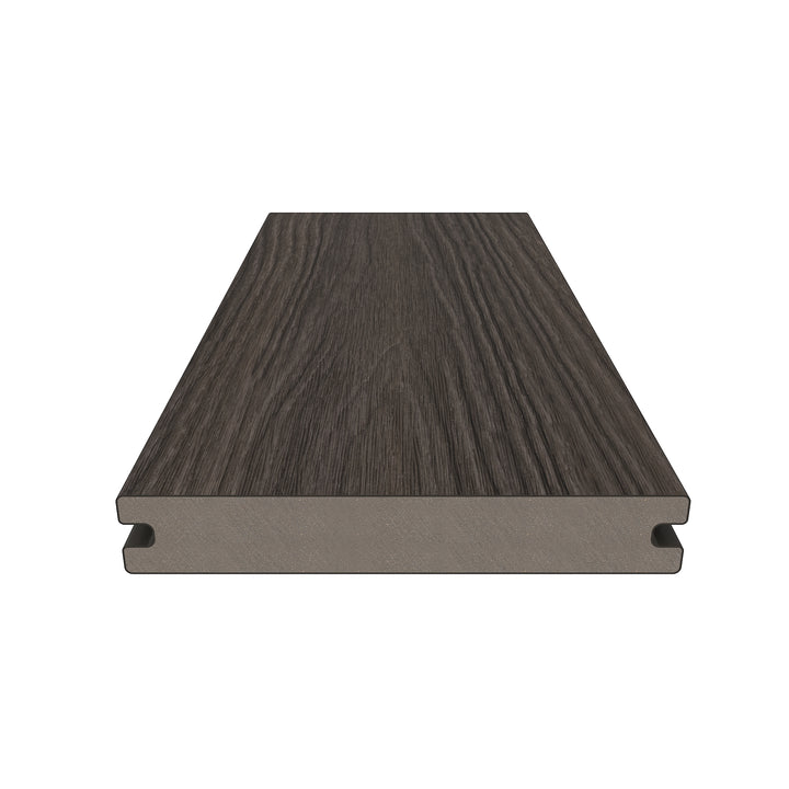 Dura-Shield Ultratex Composite Decking — Walnut / Solid Grooved / 8 ft.