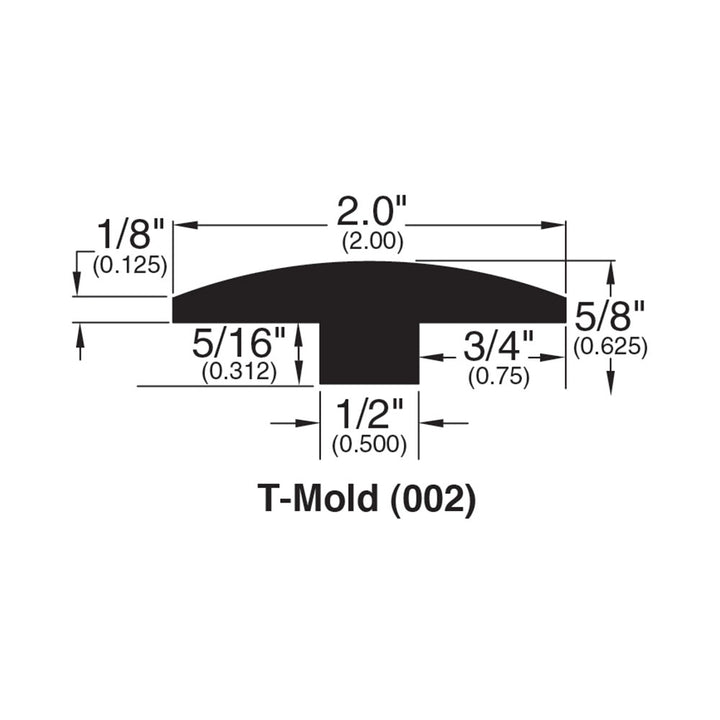 Engineered Hardwood Moldings - Advantage - Galiano — T-Molding