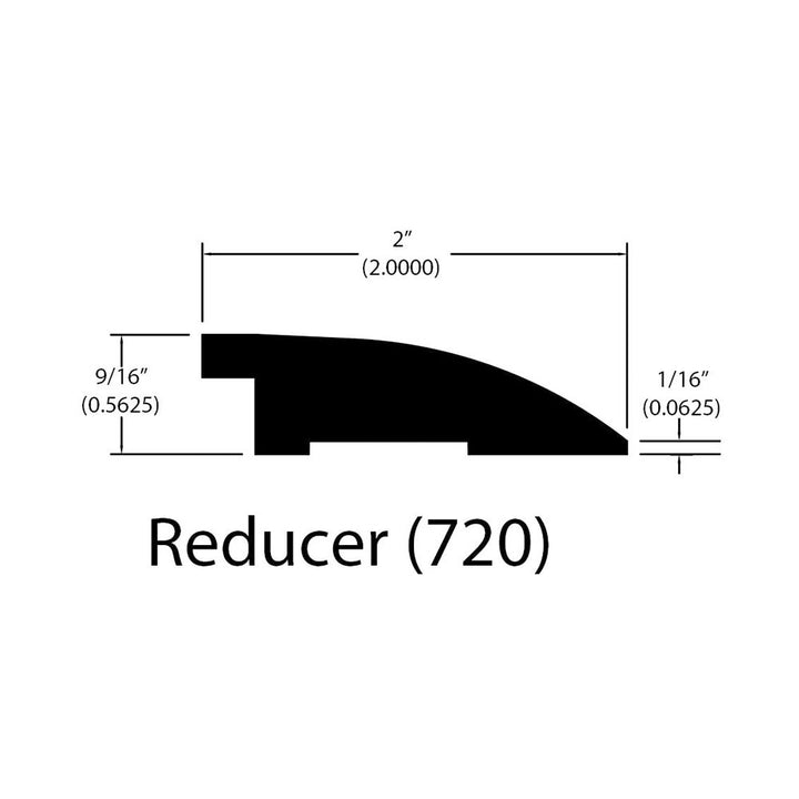 Engineered Hardwood Moldings - Artisan Brushed Oak - Saddle — Flush Reducer