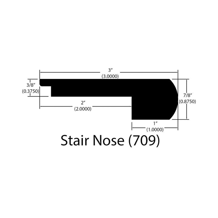 Engineered Hardwood Moldings - Advantage - Lawhill — Flush Stair Nose