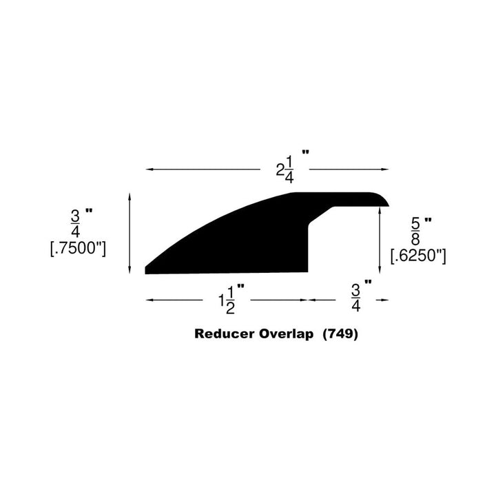 Engineered Hardwood Moldings - Elm Odyssey - Handscraped Zeus — Overlap Reducer
