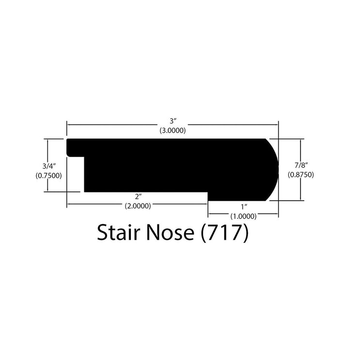Engineered Hardwood Moldings - Foundation - Fraser — Flush Stair Nose