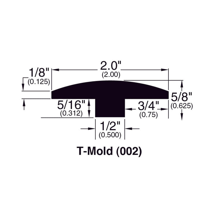 Engineered Hardwood Moldings - Foundation - Natural Oak — T-Molding