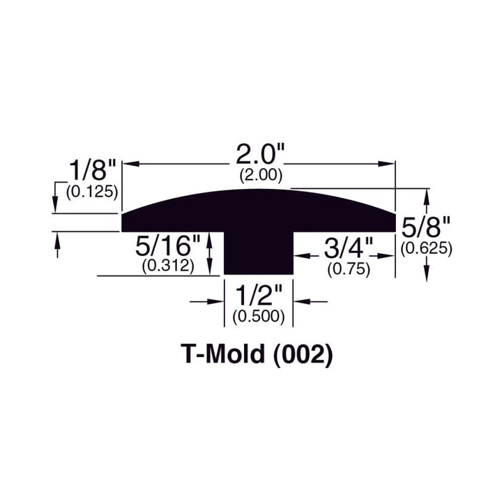 Engineered Hardwood Moldings - Foundation - Skeena — T-Molding