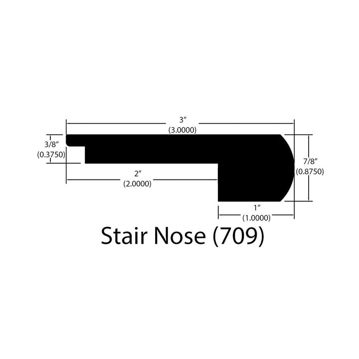 Engineered Hardwood Moldings - Helios - Rio — Flush Stair Nose