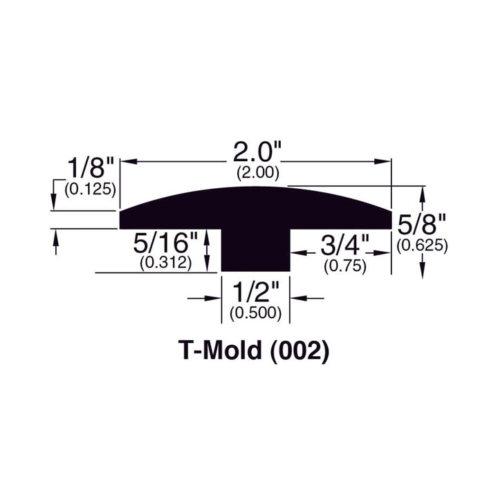 Engineered Hardwood Moldings - Natural Maple - Ebony Maple — T-Molding