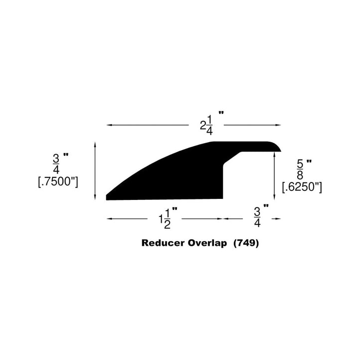 Engineered Hardwood Moldings - 9 1/2" Oak Wide Plank - Inspired — Overlap Reducer