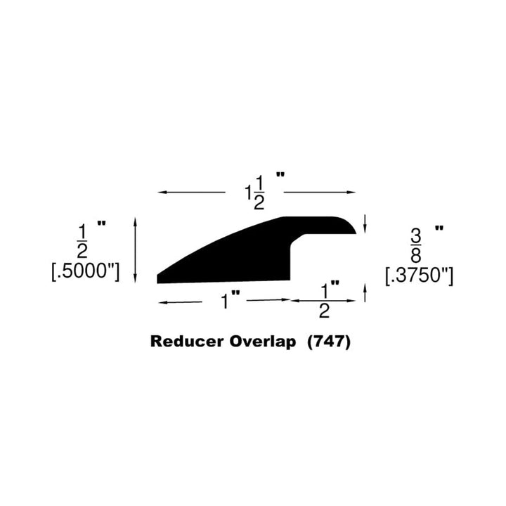 Engineered Hardwood Moldings - Planet Hickory - Natural — Overlap Reducer