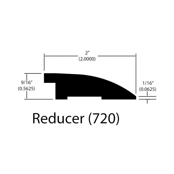 Engineered Hardwood Moldings - Euro French Oak - Tiger's Eye — Flush Reducer