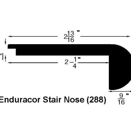 Laminate Moldings - Victoria - Mellow in Flush Stair Nose