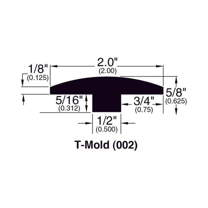 Hardwood Moldings - Andes - Sunset Golden Teak — T-Molding