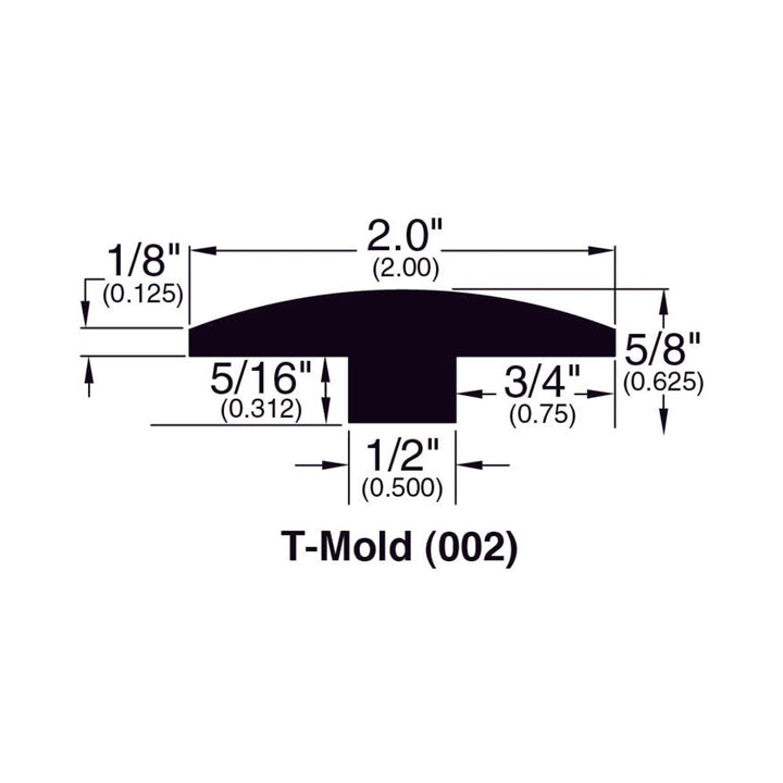 Hardwood Moldings - Canadian Ash - Dekton — T-Molding
