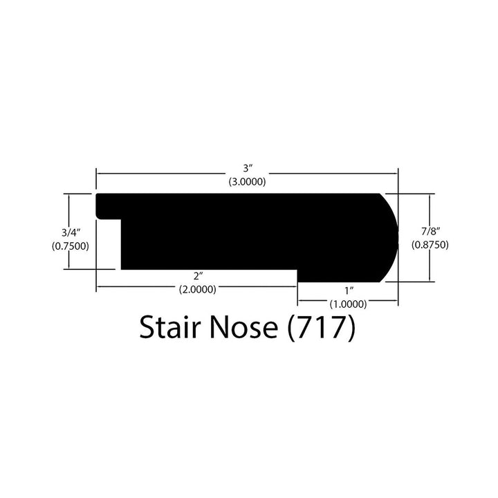 Hardwood Moldings - Ultra Matte Northern Prestige - Silver Maple — Flush Stair Nose