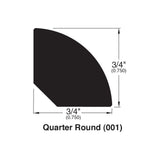 Engineered Hardwood Moldings - Kitsilano - Spanish Banks in Quarter Round