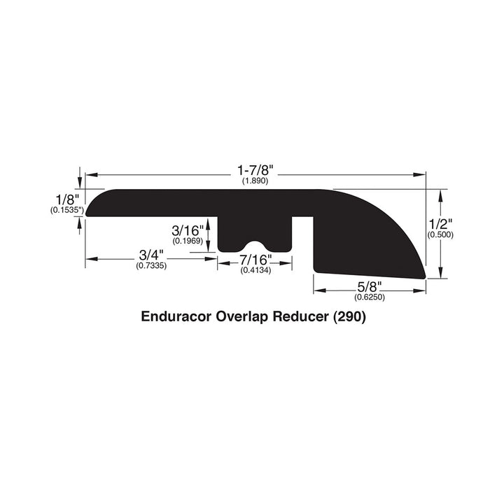 Laminate Moldings - Victoria - Sea Salt — Overlap Reducer