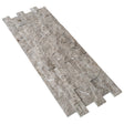 Moon gray ledger 3d panel 6x24 split face natural marble wall tile multiple profile 22
