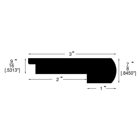 Engineered Moldings - Premier Oak - Monterey in Flush Stair Nose