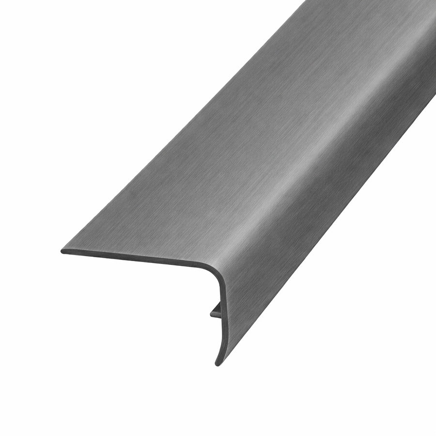 WPC Vinyl Moldings - Urban Horizon - Cloud Gray — Overlap Stair Nose