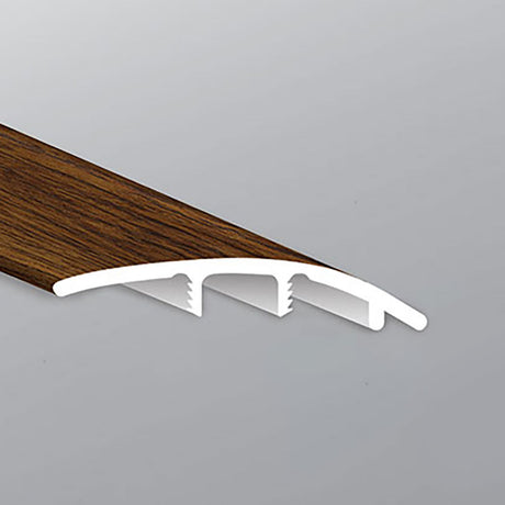 Vinyl Moldings - Redondo - Aged Walnut in Reducer