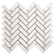 Shell stone limestone mosaic tile 1x3 herreingbone on 12x12 mesh honed sku hsss1x3hbmosh 2