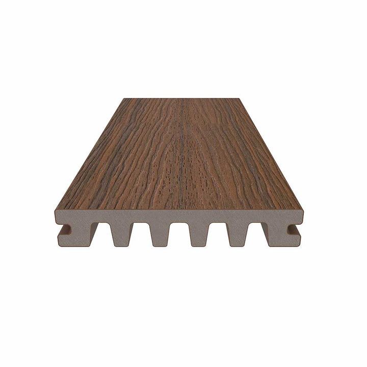 Dura-Shield Ultratex Composite Decking — Leather Brown / Solid Grooved Edged (Empress) / 16 ft.