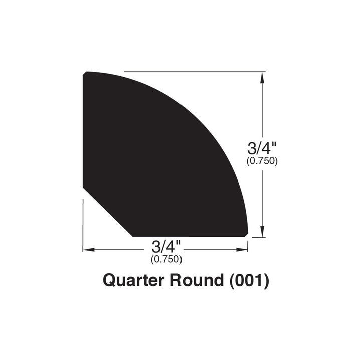 Engineered Hardwood Moldings - Eccentric Acacia - Handscraped Natural — Quarter Round