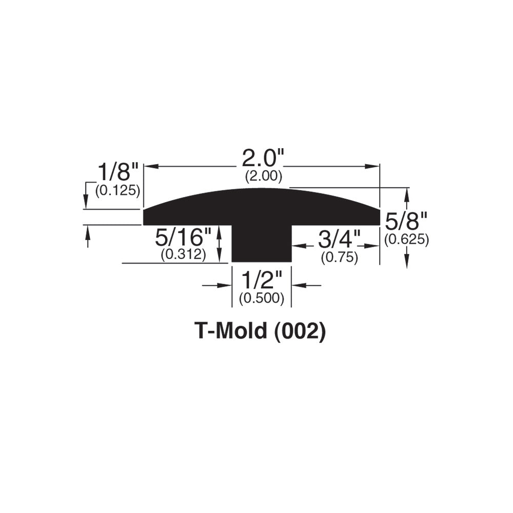 Solid Hardwood Moldings - Andes Brazilian - Cappucino 3 1/4"