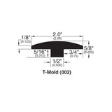 Solid Hardwood Moldings - Andes Brazilian - Natural Brazilian Cherry 5"