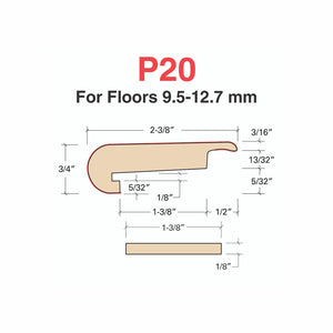 WPC Vinyl Moldings - Urban Horizon - Sandstone Timber in Stair Nose