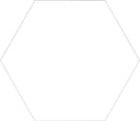 Basic Hex White 8x10 Matte Porcelain Tile