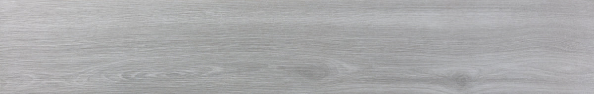 Walkyria Pearl 8x48 grey-washed wood look porcelain plank tile, alternate face showing natural shade variation